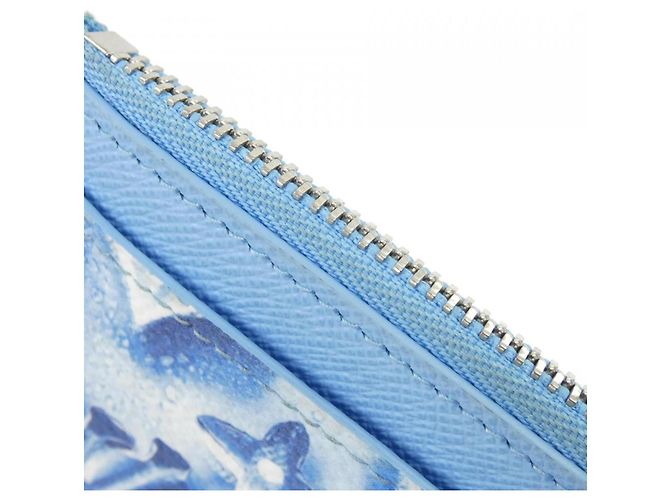 Louis Vuitton Monogram Ice Cube Coin and Card Case Blu - vista 8