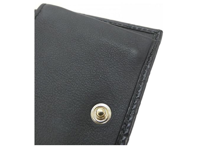 Cartera tríptico Gucci en piel Micro GG negra Negro - vista 6