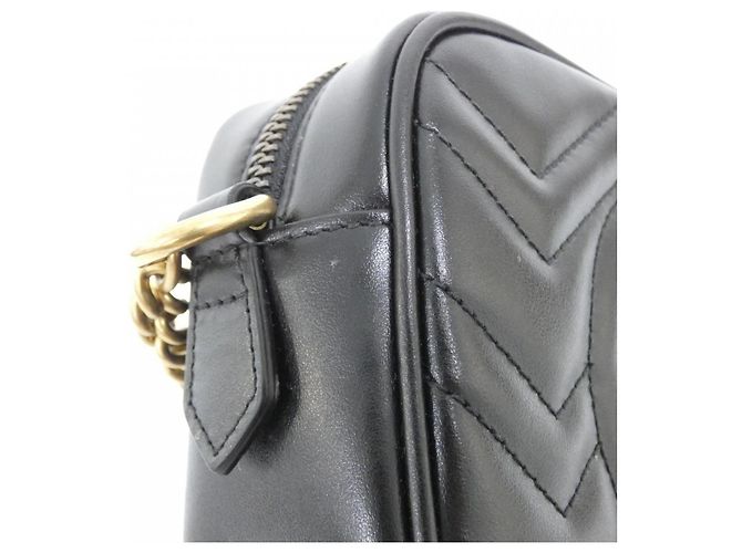 Borsa a tracolla Gucci GG Marmont Nero - vista 4
