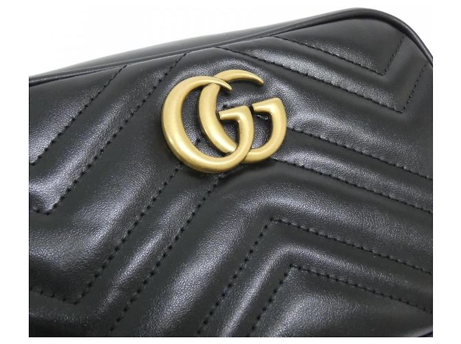 Borsa a tracolla Gucci GG Marmont Nero - vista 5