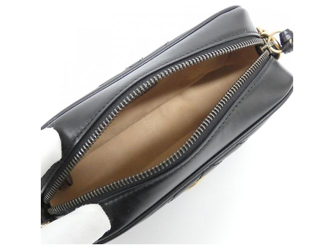 Borsa a tracolla Gucci GG Marmont Nero - vista 7
