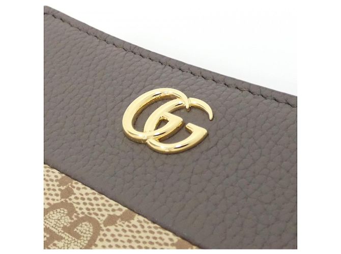 Cartera bi-fold Gucci GG Marmont Castaño Arena - vista 4
