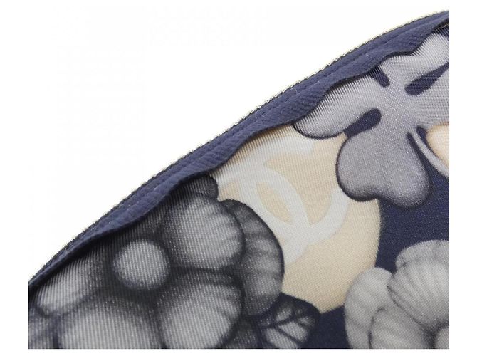 Bolso Pouch Chanel 82451 Dorado Azul marino - vista 4