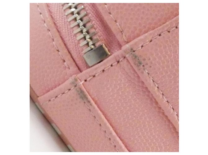 Borsa Chanel 93343 Rosa e Bianca in Pelle di Vitello Bianco - vista 4
