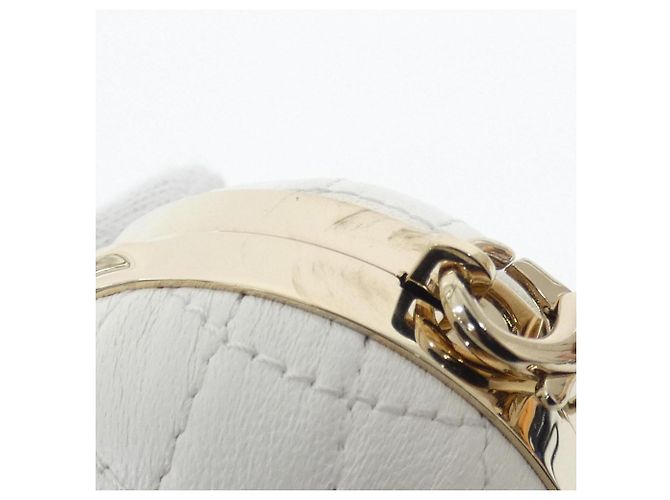 Charm per borsa Chanel AP4945 in pelle d'agnello Bianco - vista 4