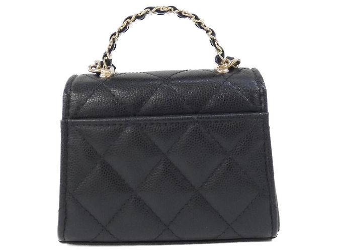 Borsa Chanel AP4982 in pelle di vitello grana nera Nero - vista 2