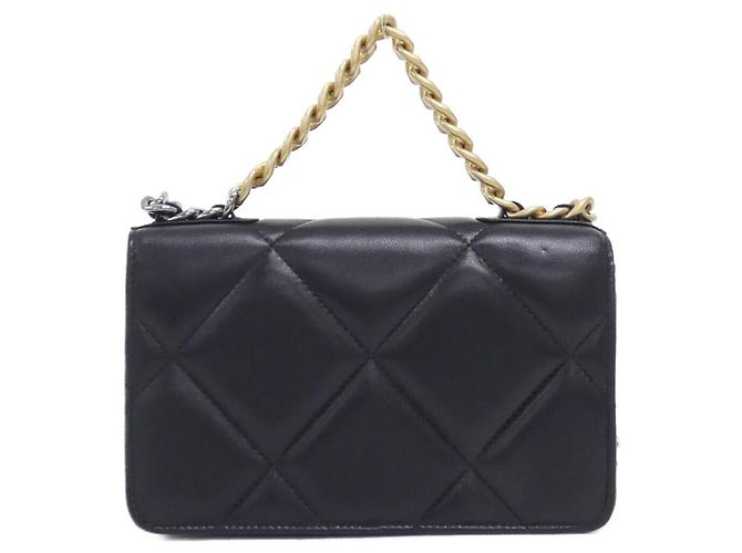 Portafoglio a catena Chanel 19 Line AP3267 Nero - vista 2