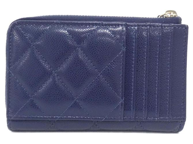Tarjetero Chanel Timeless Classic Navy Azul marino - vista 2