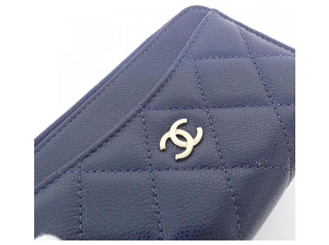 Tarjetero Chanel Timeless Classic Navy Azul marino - vista 4