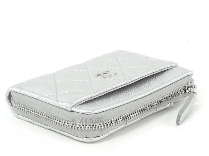 Tarjetero Chanel Timeless Classic Line Plata - vista 3