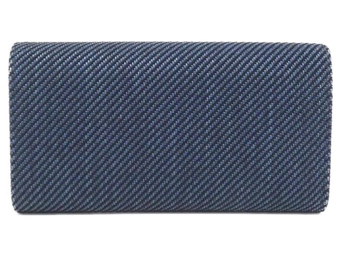 Cartera larga Chanel Deauville Line 81976 Azul marino - vista 2