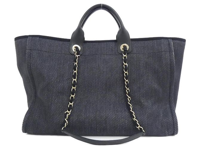 Borsa Chanel Deauville Line 93786 Nero - vista 2