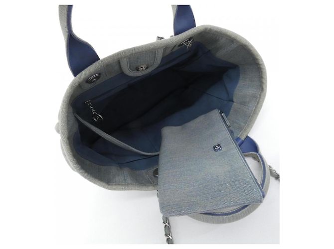 Chanel Deauville Line AS3351 Handtasche Blau - Ansicht 7
