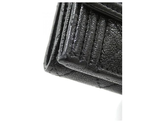 Cartera Chanel Boy Line Trifold Negro - vista 3