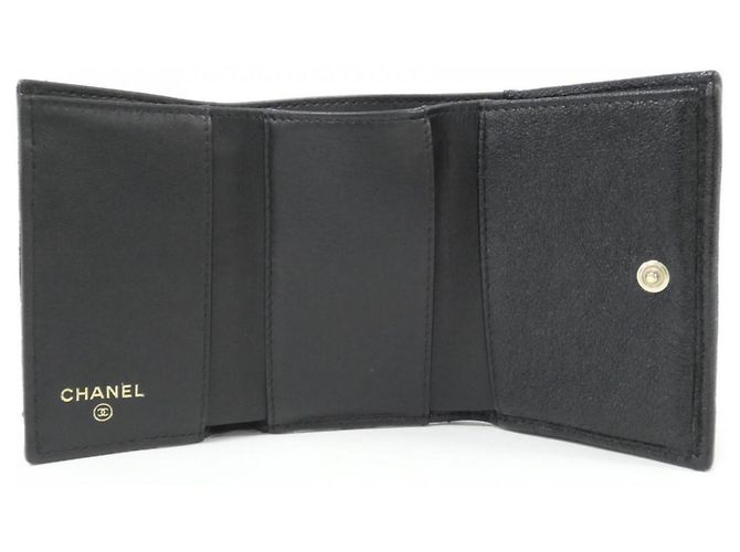 Cartera Chanel Boy Line Trifold Negro - vista 5