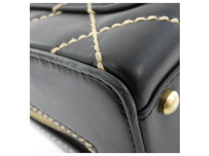 Borsa Chanel Wild Stitch Line 20666 Nero Beige - vista 3