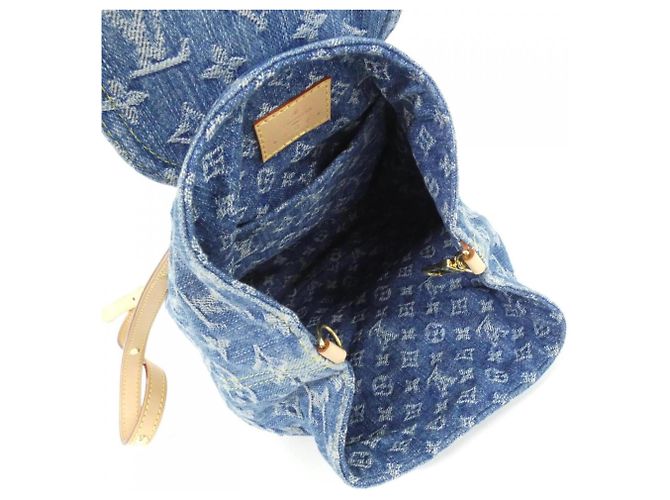 Zaino Louis Vuitton LV Remix Denim Blu - vista 10