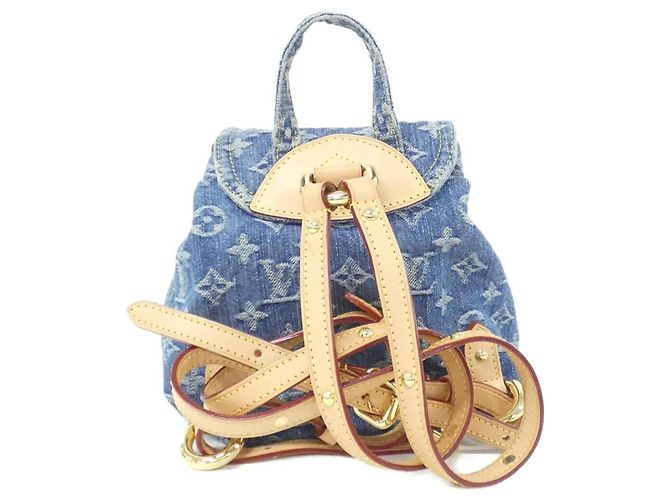 Zaino Louis Vuitton LV Remix Denim Blu - vista 2