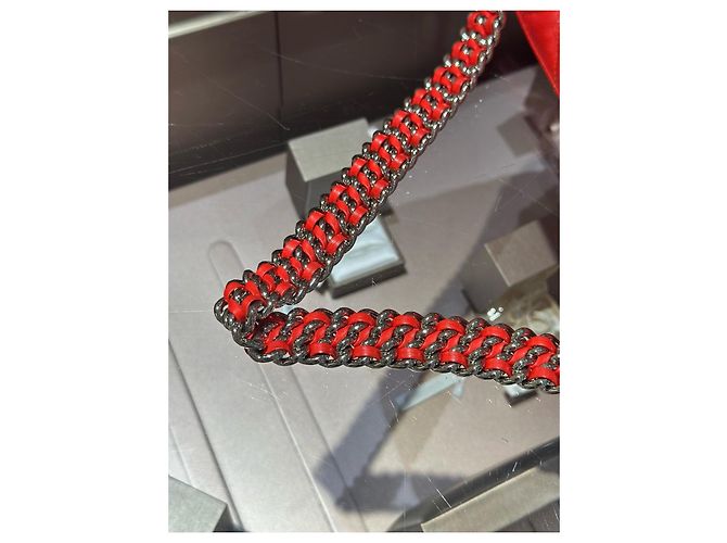 Chanel Borsa a tracolla in pelle matelassé rossa Rosso - vista 7