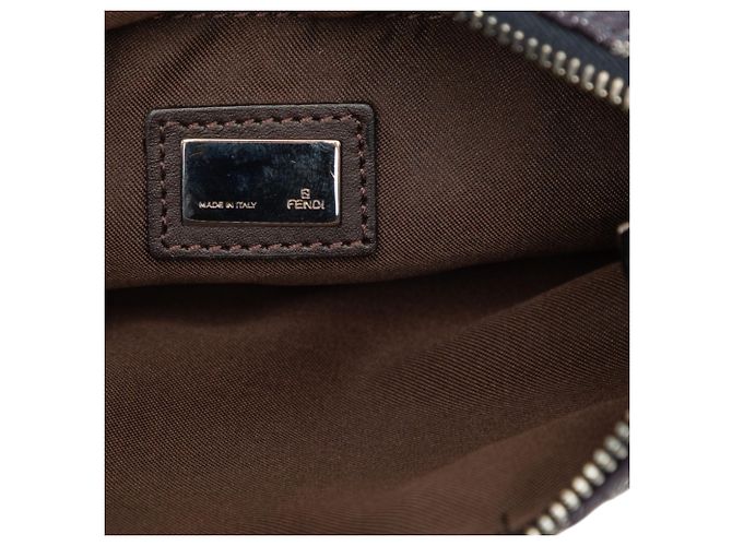 Borsa a tracolla Fendi Blue Zucchino Denim Blu scuro - vista 5