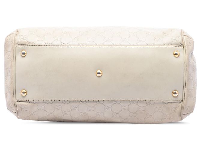Borsa Satchel Gucci White Medium Guccissima Scarlett Bianco Crudo - vista 3