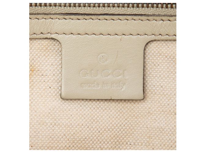 Borsa Satchel Gucci White Medium Guccissima Scarlett Bianco Crudo - vista 5