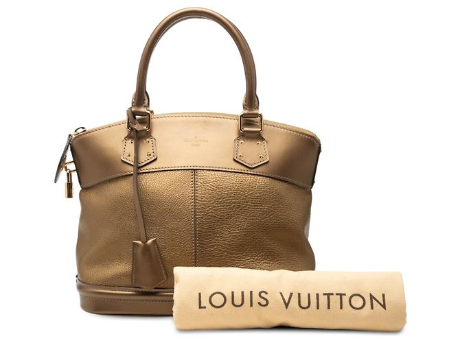 Louis Vuitton Brown Suhali Lockit PM Marrone Bronzo - vista 7