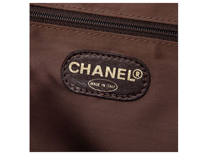 Borsa Tote Chanel in camoscio rosso con logo LAX Bordò - vista 5