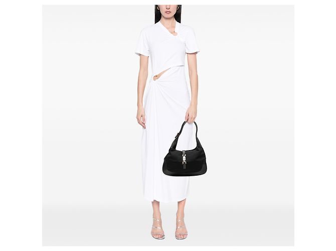 Borsa a tracolla Jackie Gucci in nylon nero - vista 6