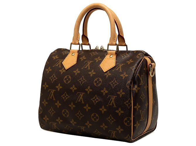 Louis Vuitton Brown Monogram Speedy Bandouliere 25 Marrone - vista 2