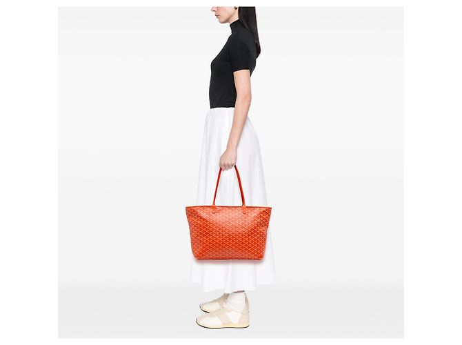 Goyard Orange Goyardine Artois MM Arancione - vista 6