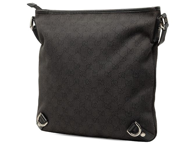 Gucci Brown GG Denim Abbey D Ring Crossbody Marrone Marrone scuro - vista 2