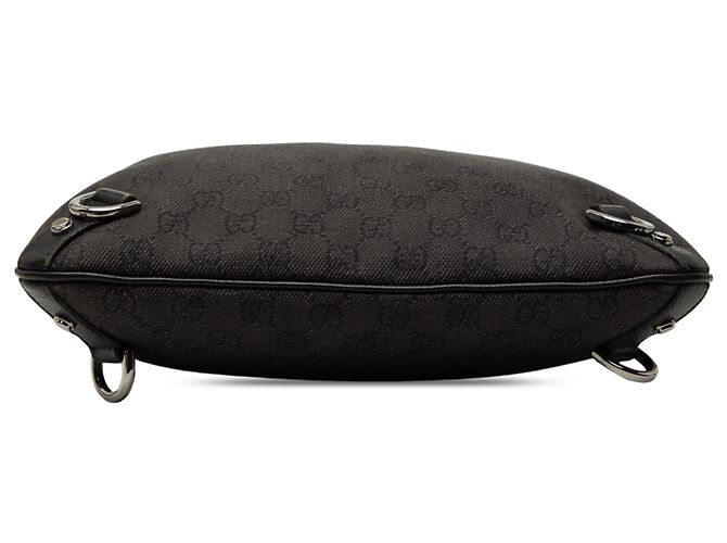Gucci Brown GG Denim Abbey D Ring Crossbody Marrone Marrone scuro - vista 3