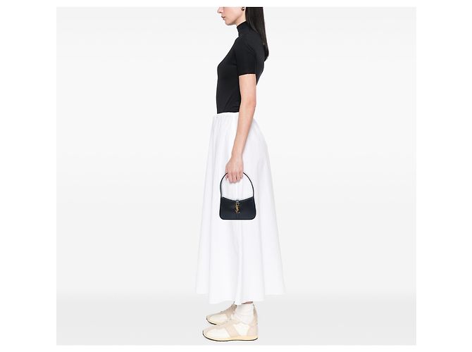 Saint Laurent Black Mini Smooth Calfskin Le 5 a 7 Nero - vista 5