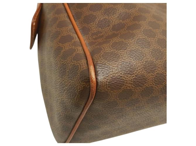 Céline Borsa Celine Brown Macadam Coated Canvas Marrone - vista 13