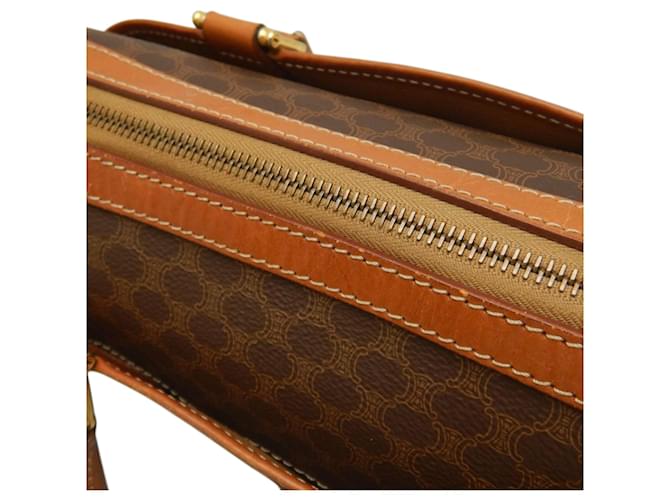 Céline Borsa Celine Brown Macadam Coated Canvas Marrone - vista 17