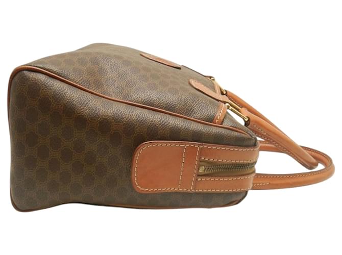 Céline Borsa Celine Brown Macadam Coated Canvas Marrone - vista 2