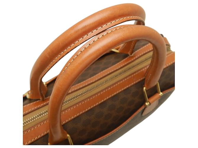 Céline Borsa Celine Brown Macadam Coated Canvas Marrone - vista 22
