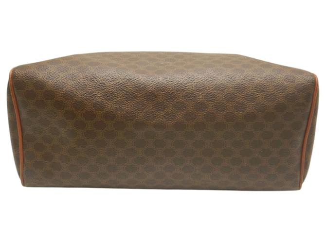Céline Borsa Celine Brown Macadam Coated Canvas Marrone - vista 4