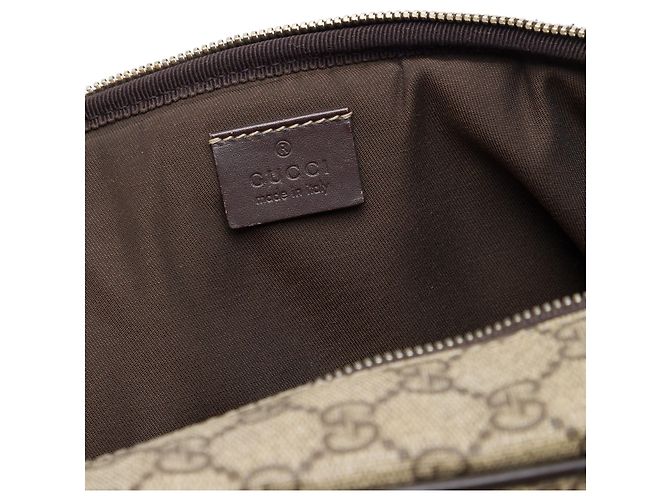 Sac business Gucci Beige GG Supreme - vue 5
