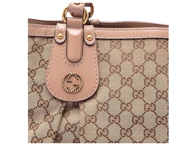 Bolso Tote Gucci Scarlett de lona GG beige - vista 6
