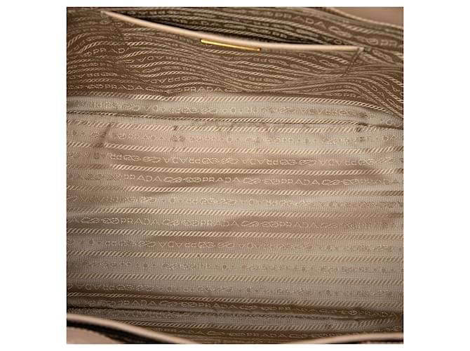Bolso Tote Prada Beige Saffiano Lux Parabole - vista 4
