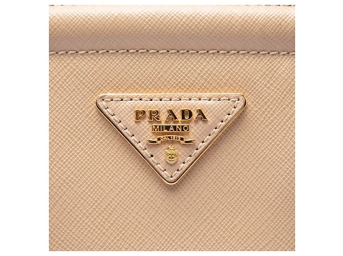 Bolso Tote Prada Beige Saffiano Lux Parabole - vista 5
