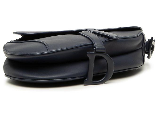 Borsa Saddle Dior in vitello ultra opaco blu Blu scuro - vista 3