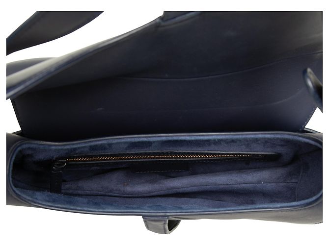 Borsa Saddle Dior in vitello ultra opaco blu Blu scuro - vista 4