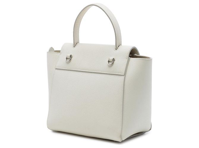 Belt Bag Céline Bolso cinturón Celine Nano de piel de becerro granulada blanca Blanco - vista 2