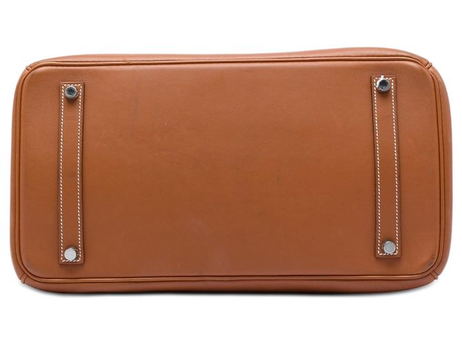 Hermès Brown Tadelakt Birkin Retourne 35 Marrom - vista 3