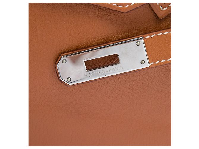 Hermès Brown Tadelakt Birkin Retourne 35 Marrom - vista 5