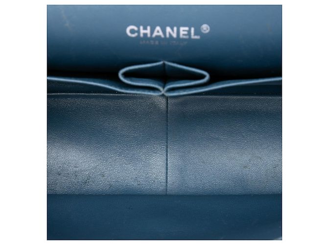 Chanel Blue Jumbo Classic Caviar Double Flap - vista 4
