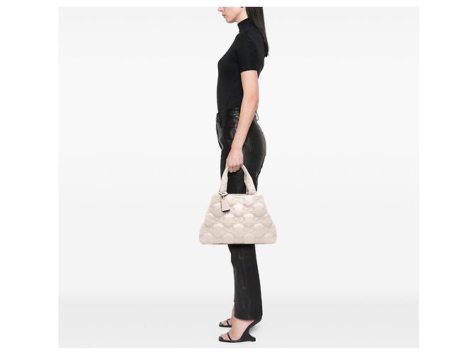 Gucci Large GG Matelassé Tote aus weißem Kalbsleder - Ansicht 6